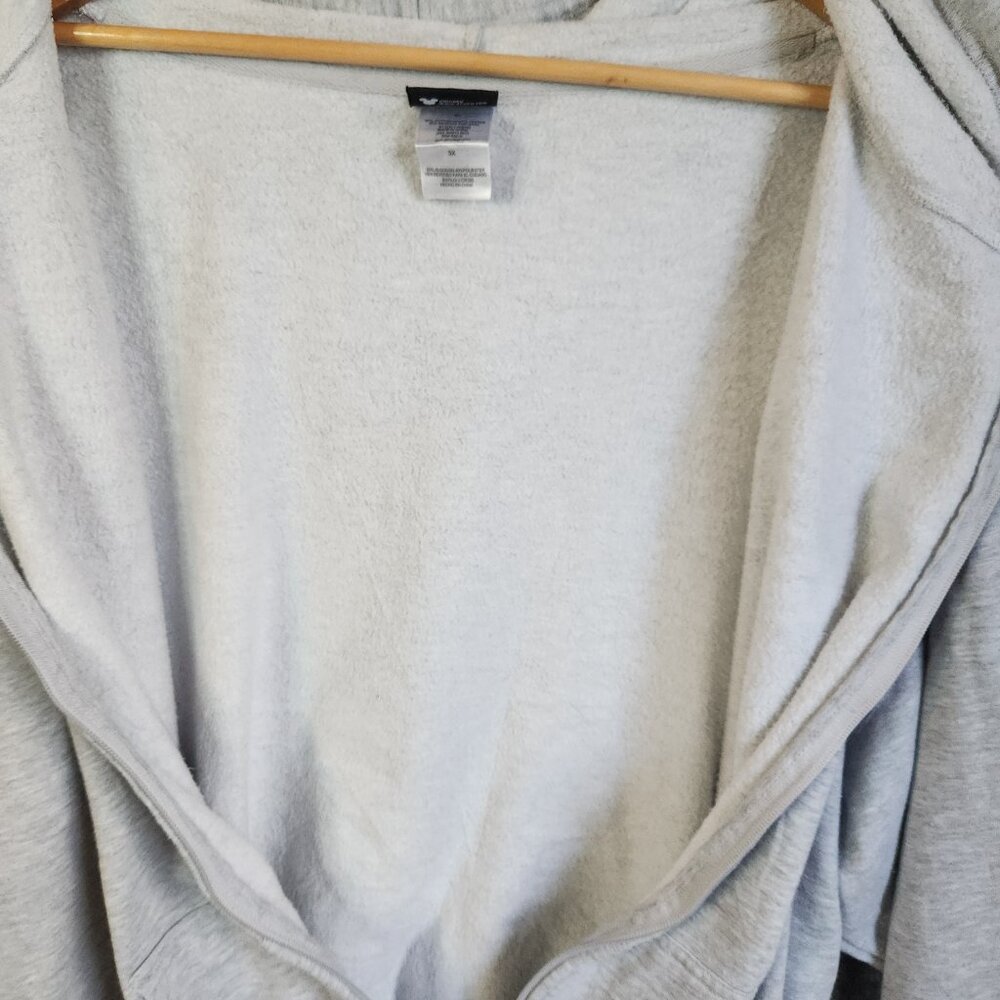 DISNEY Minnie Mickey Mouse Full Zip Sweatshirt Hoodie Gray Women’s 3X - Picture 8 of 11